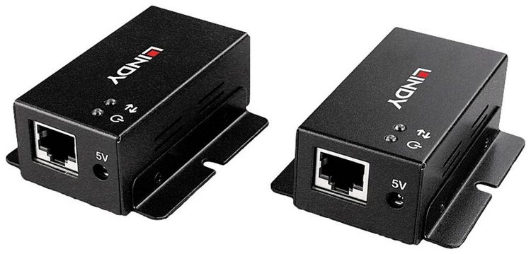 Produktbild: LINDY 2 Port USB 2.0 Cat.6 Extender USB-A (USB 2.0) USB Extender &uuml;ber Netzwerkkabel RJ45 50m