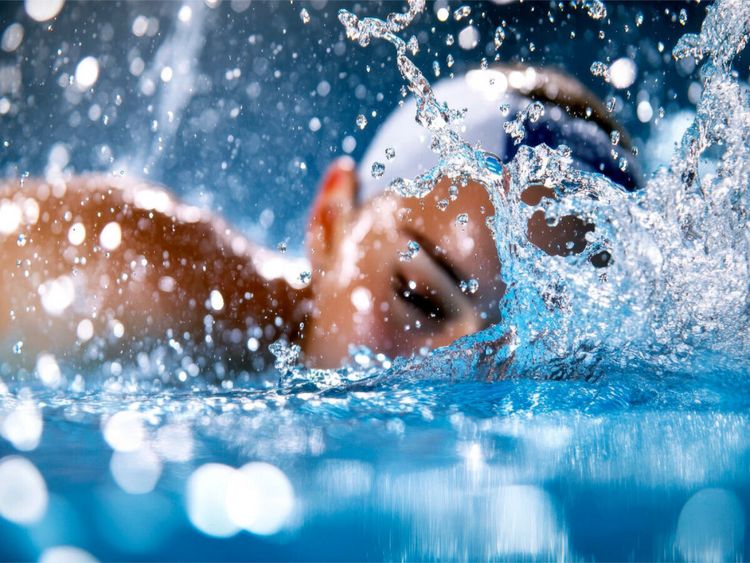 Produktbild: CALVENDO Puzzle Schwimmen | 1000 Teile Lege-Gr&ouml;&szlig;e 64x48cm Foto-Puzzle f&uuml;r gl&uuml;ckliche Stunden