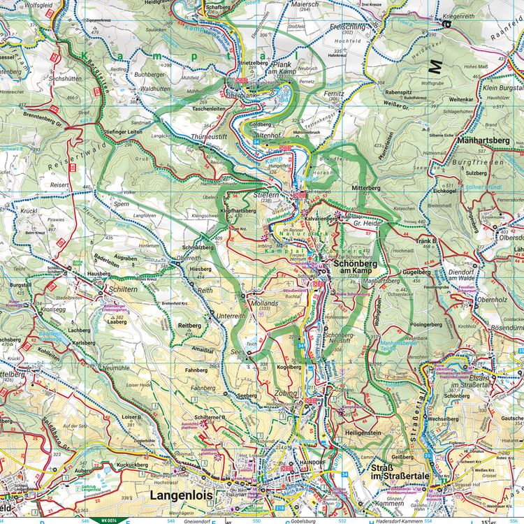 Produktbild: Freytag & berndt Wanderkarte WK 0073 Nationalpark Thayatal, Kamptal - Znaim - Retz - Gars am Kamp 1:50.000