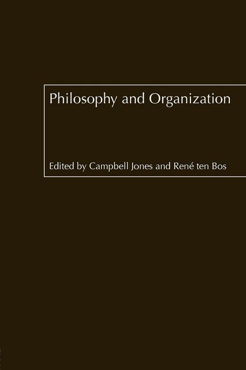 Produktbild: Philosophy and Organization
