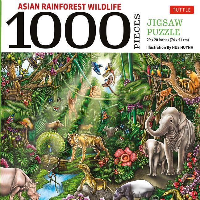 Produktbild: Asian Rainforest Wildlife - 1000 Piece Jigsaw Puzzle