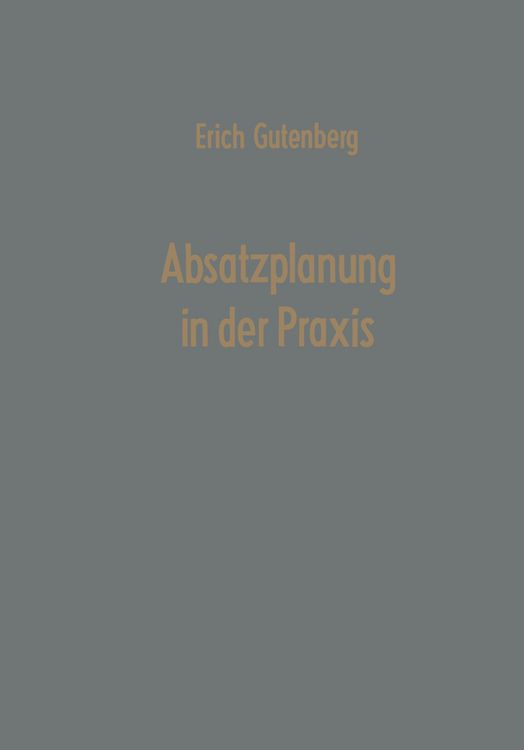 Produktbild: Absatzplanung in der Praxis