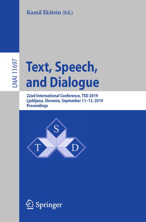 Produktbild: Text, Speech, and Dialogue