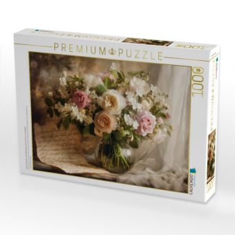 Produktbild: CALVENDO Puzzle Sommerbl&uuml;ten und Silberglanz, ist ein Hauch von Ewigkeit | 1000 Teile Lege-Gr&ouml;&szlig;e 64x48cm Foto-Puzzle f&uuml;r gl&uuml;ckliche Stunden