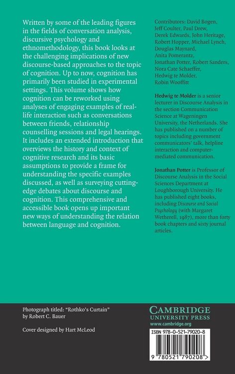 Produktbild: Conversation and Cognition