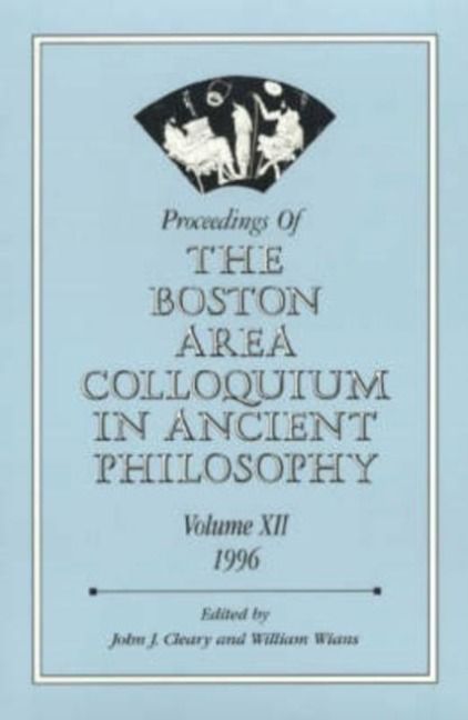 Produktbild: Proceedings of the Boston Area Colloquium in Ancient Philosophy