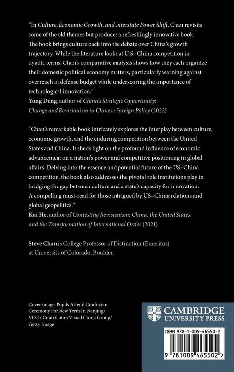 Produktbild: Culture, Economic Growth, and Interstate Power Shift
