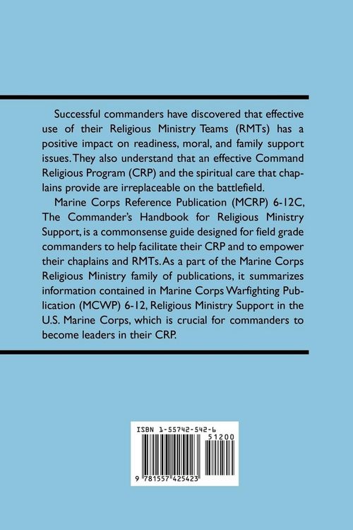 Produktbild: The Commander's Handbook for Religious Ministry Support (Marine Corps Reference Publication 6-12c)