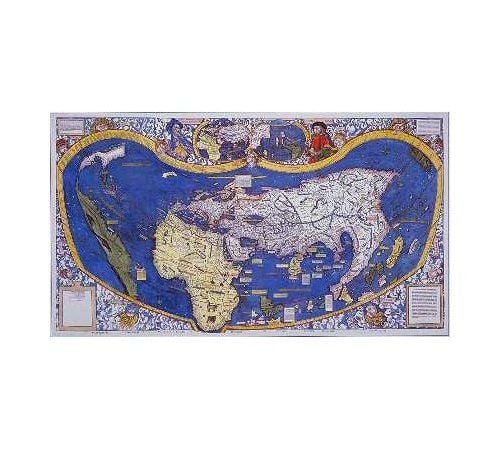 Produktbild: Waldseem&uuml;ller's Weltkarte von 1507 (Digitaldruck)