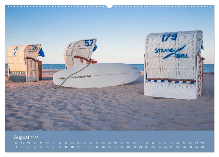 Produktbild: Gr&ouml;mitz - Ein Jahr Urlaub (Wandkalender 2026 DIN A2 quer), CALVENDO Monatskalender