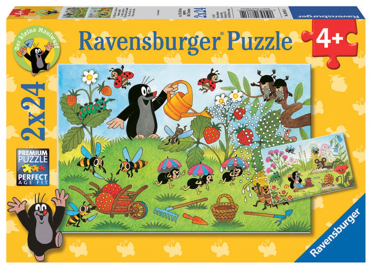 Produktbild: Puzzle Ravensburger Der Maulwurf im Garten 2 X 24 Teile