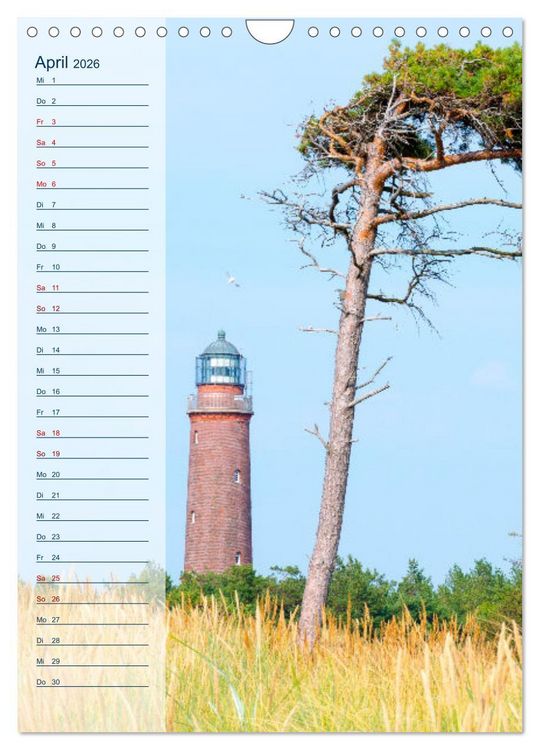Produktbild: Maritim - Geburtstagskalender (Wandkalender 2026 DIN A4 hoch), CALVENDO Monatskalender