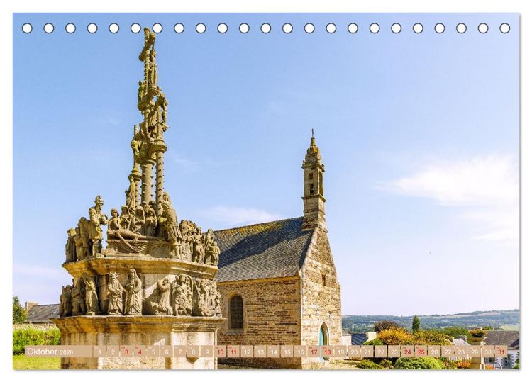 Produktbild: Bretagne. Frankreichs wilder Westen von rau bis romantisch (Tischkalender 2026 DIN A5 quer), CALVENDO Monatskalender