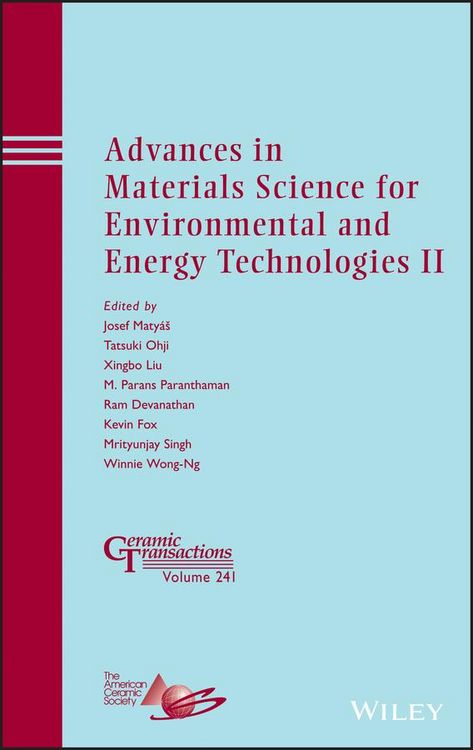 Produktbild: Advances in Materials Science for Environmental and Energy Technologies II