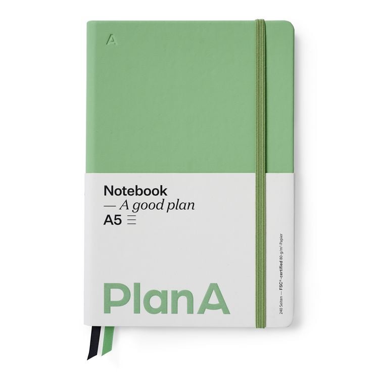 Produktbild: Notizbuch A5 Hardcover Liniert Sage Green