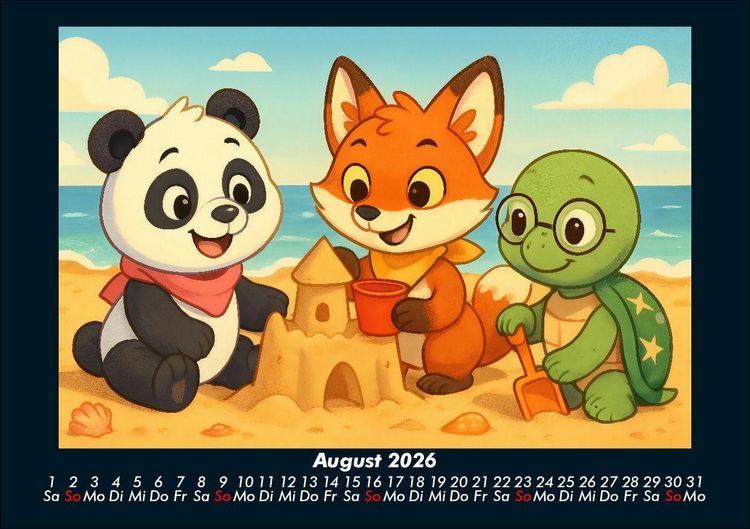 Produktbild: Pippin, Finn & Taz - Freunde im Zauberwald 2026 Fotokalender DIN A5
