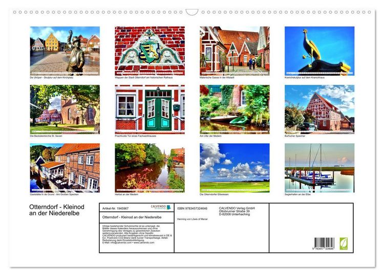 Produktbild: Otterndorf - Kleinod an der Niederelbe (Wandkalender 2026 DIN A2 quer), CALVENDO Monatskalender