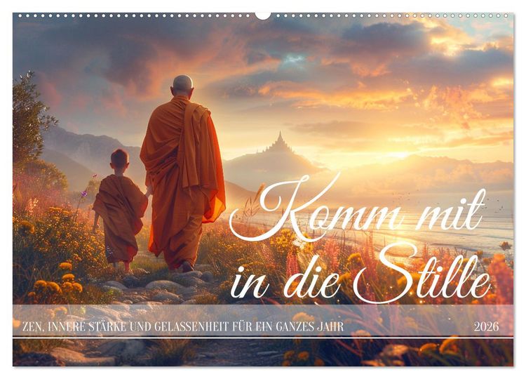 Produktbild: Komm mit in die Stille (Wandkalender 2026 DIN A2 quer), CALVENDO Monatskalender