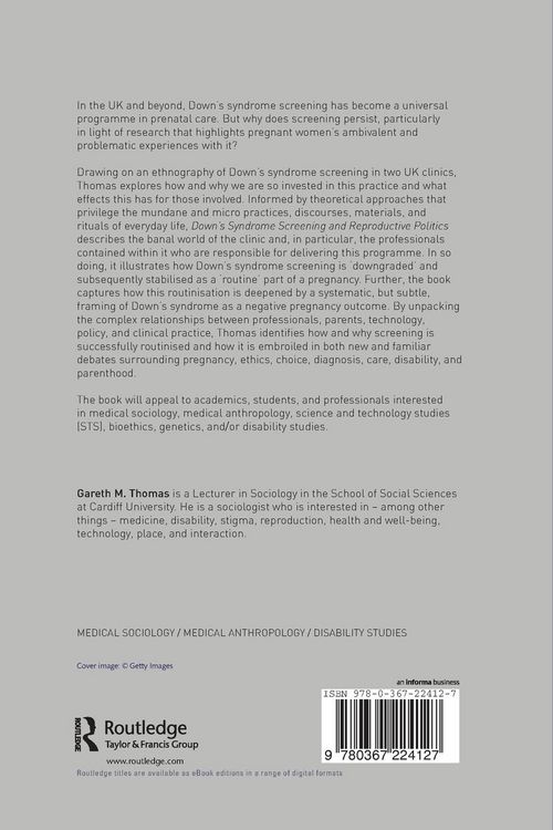 Produktbild: Down's Syndrome Screening and Reproductive Politics