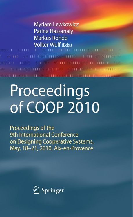 Produktbild: Proceedings of COOP 2010