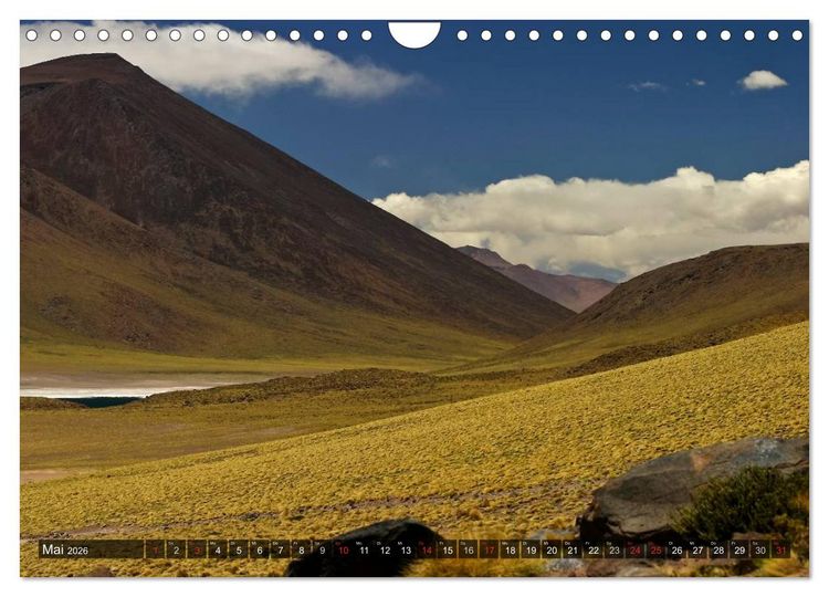 Produktbild: Atacama W&uuml;ste - Landschaften der Extreme (Wandkalender 2026 DIN A4 quer), CALVENDO Monatskalender