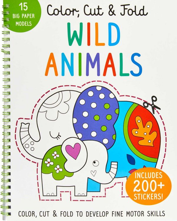 Produktbild: Color, Cut, and Fold: Wild Animals