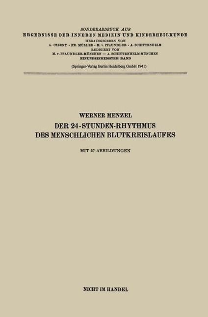 Produktbild: Der 24-Stunden-Rhythmus des menschlichen Blutkreislaufes