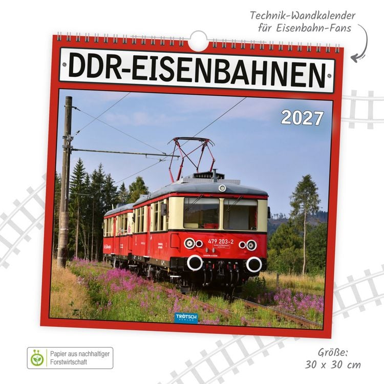 Produktbild: TR&Ouml;TSCH - Technikkalender DDR-Eisenbahnen 2027