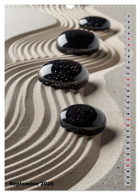 Produktbild: Zen aus Sand (Wandkalender 2026 DIN A3 hoch), CALVENDO Monatskalender