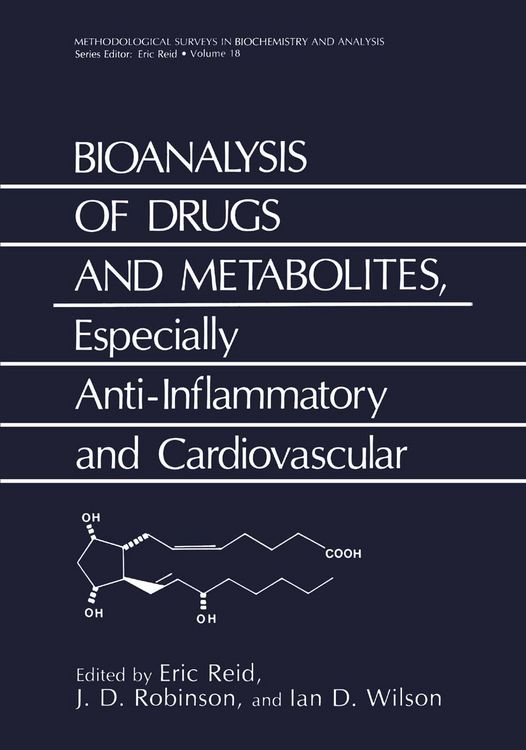 Produktbild: Bioanalysis of Drugs and Metabolites, Especially Anti-Inflammatory and Cardiovascular