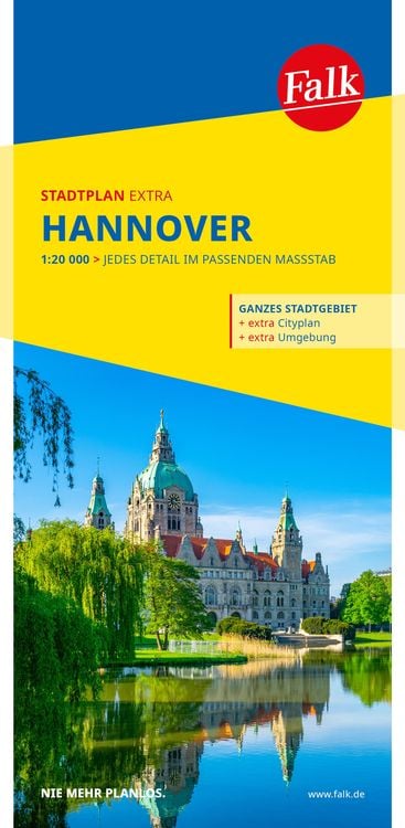 Produktbild: Falk Stadtplan Extra Hannover 1:20.000