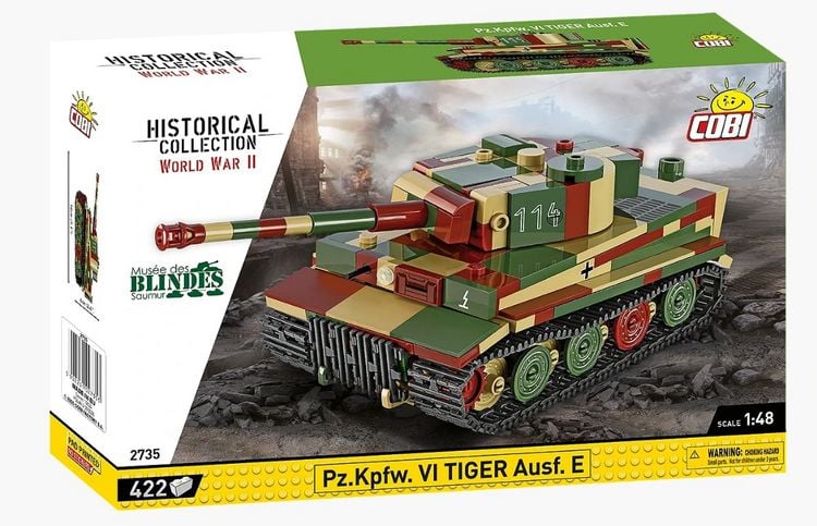 Produktbild: COBI Historical Collection 2735 - Panzer KPFW.VI TIGER AUSF.E, Bausatz 1:48, 422 Klemmbausteine