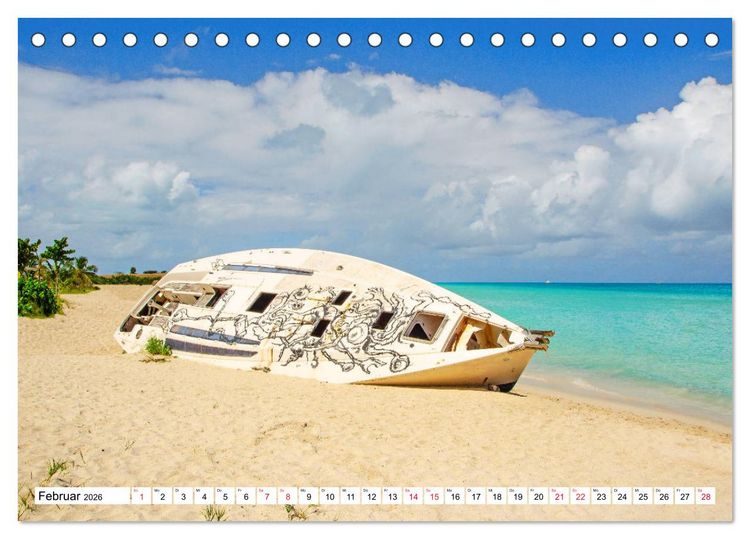Produktbild: Karibische Momente - Eine Reise ins tropische Paradies (Tischkalender 2026 DIN A5 quer), CALVENDO Monatskalender