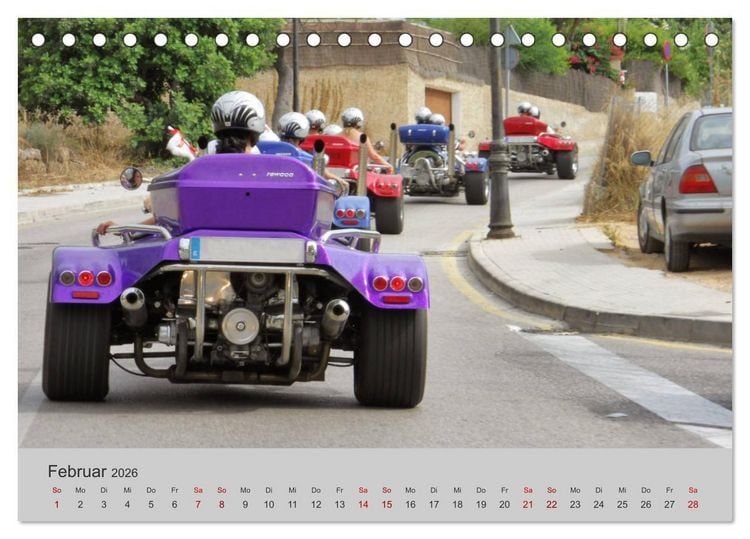 Produktbild: Trikes - Unterwegs auf drei R&auml;dern (Tischkalender 2026 DIN A5 quer), CALVENDO Monatskalender