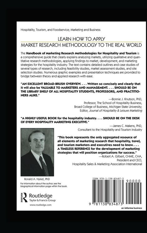 Produktbild: Handbook of Marketing Research Methodologies for Hospitality and Tourism