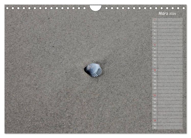 Produktbild: Strandspaziergang / Geburtstagskalender (Wandkalender 2026 DIN A4 quer), CALVENDO Monatskalender