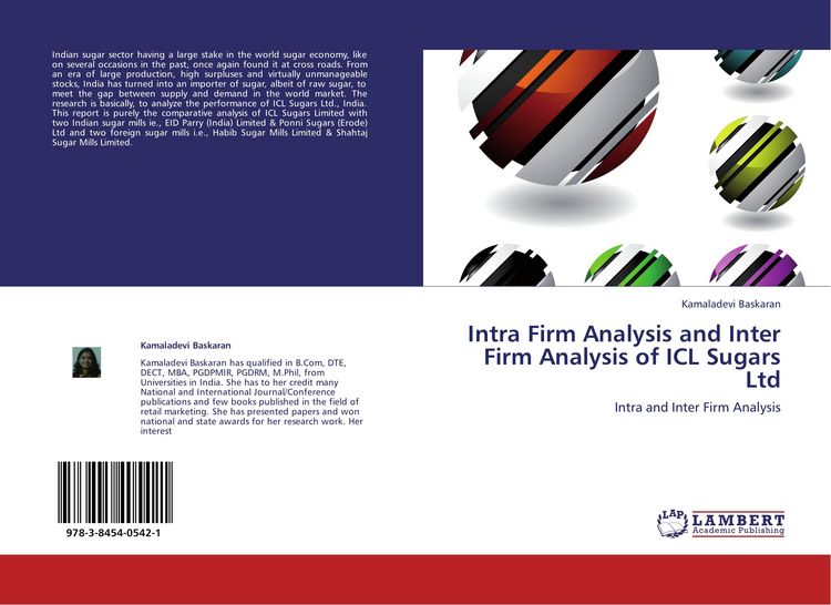 Produktbild: Intra Firm Analysis and Inter Firm Analysis of ICL Sugars Ltd