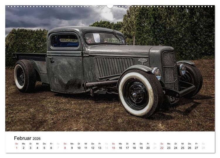 Produktbild: Custom Cars - M&auml;nnertr&auml;ume werden wahr (hochwertiger Premium Wandkalender 2026 DIN A2 quer), Kunstdruck in Hochglanz