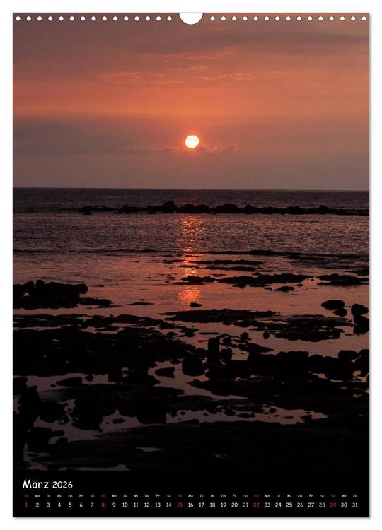 Produktbild: Hawaiian Sunsets (Wandkalender 2026 DIN A3 hoch), CALVENDO Monatskalender