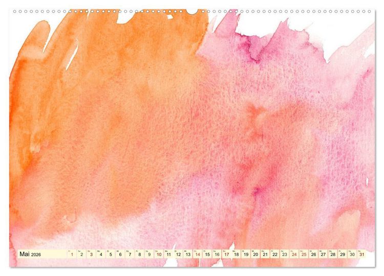 Produktbild: Kreativ-Kalender Aquarell. Bastelkalender zum Selbstgestalten (Wandkalender 2026 DIN A2 quer), CALVENDO Monatskalender