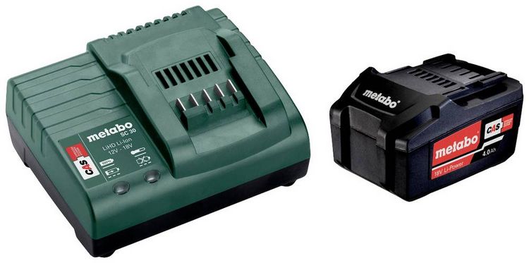 Produktbild: Metabo 685192000 Werkzeug-Akku und Ladeger&auml;t 18V 4Ah Lithium