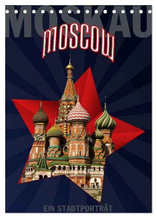 Produktbild: Moskau - Moscow - Ein Stadtportr&auml;t (Tischkalender 2026 DIN A5 hoch), CALVENDO Monatskalender