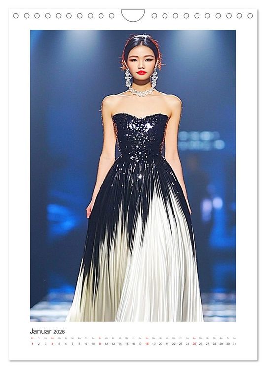 Produktbild: Asian High Fashion. Eleganz und Glamour auf dem Laufsteg (Wandkalender 2026 DIN A4 hoch), CALVENDO Monatskalender
