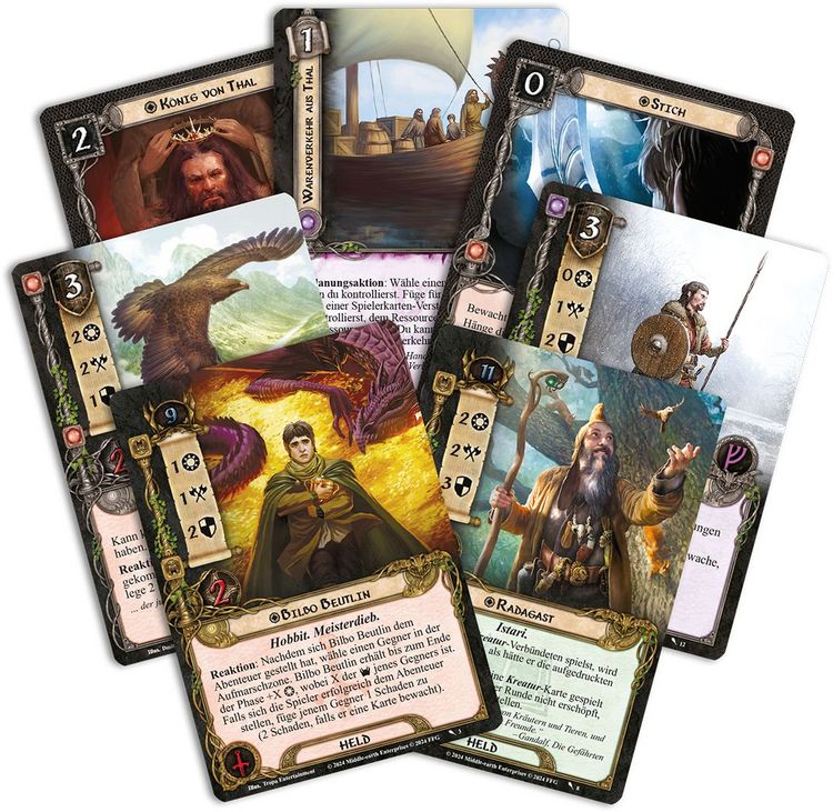 Produktbild: Herr der Ringe Das Kartenspiel - Ered Mithrin (Helden-Erweiterung) DE