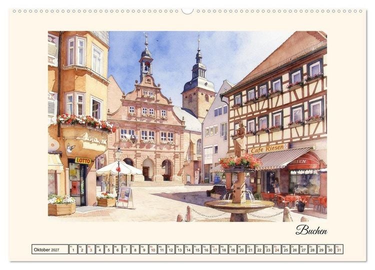Produktbild: Erholung im Odenwald (hochwertiger Premium Wandkalender 2027 DIN A2 quer), Kunstdruck in Hochglanz