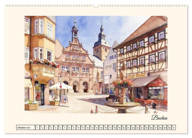 Produktbild: Erholung im Odenwald (Wandkalender 2027 DIN A2 quer), CALVENDO Monatskalender