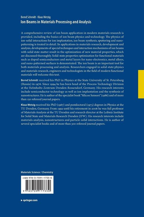 Produktbild: Ion Beams in Materials Processing and Analysis