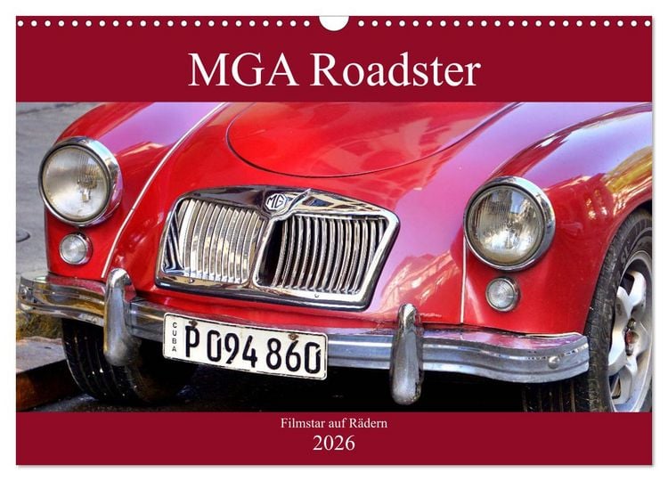 Produktbild: MGA Roadster - Filmstar auf R&auml;dern (Wandkalender 2026 DIN A3 quer), CALVENDO Monatskalender