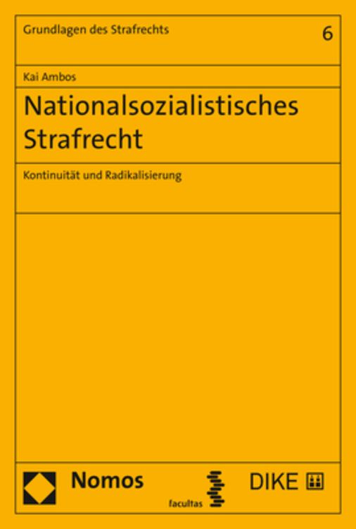 Produktbild: Nationalsozialistisches Strafrecht