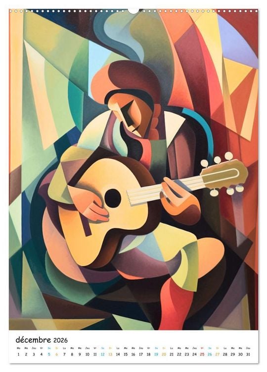 Produktbild: Ballade symphonique (Calendrier mural 2026 DIN A2 horizontal) calendrier de bureau
